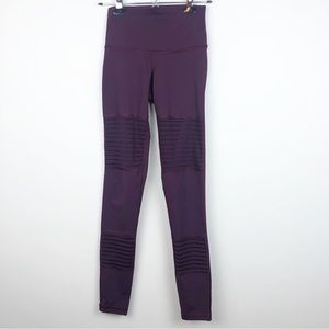 DYI Burgundy Mesh Leggings Full Length Small